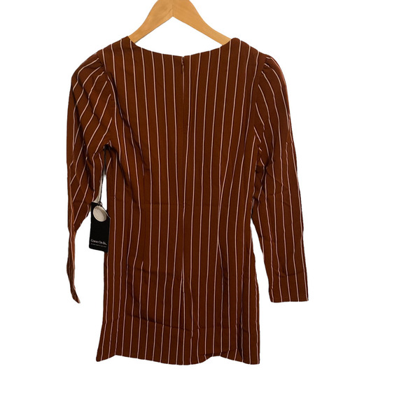 Revolve Privacy Please Curtis Dress Striped Long Sleeve Mini NWT S - Picture 4 of 9